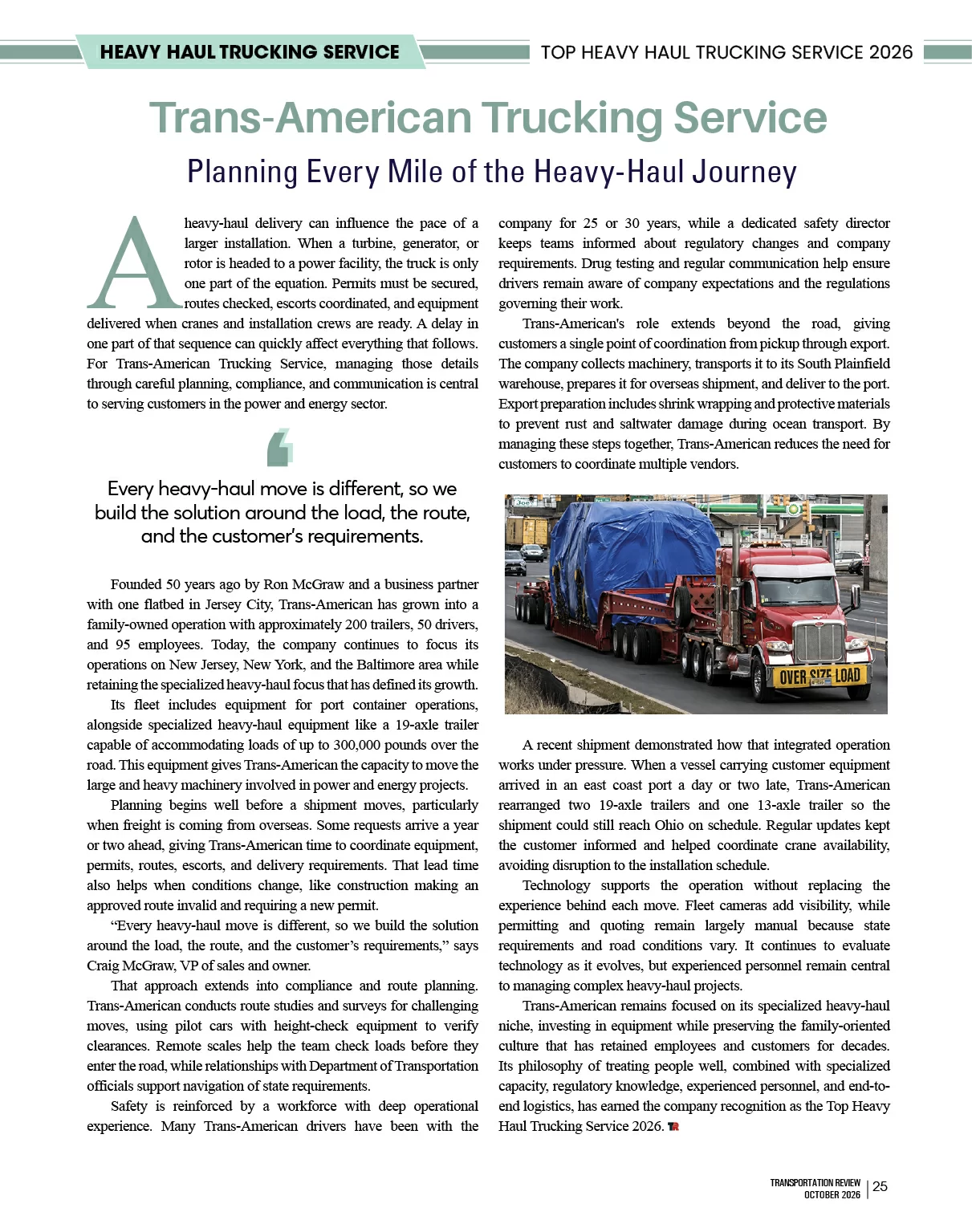  Trucking Services | Energy Business Review