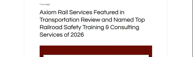 Axiom Rail Services recognition
